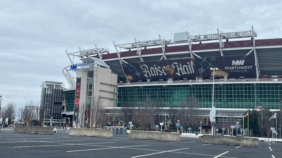 Northwest Stadium, home of the Washington Commanders, in Landover, Md. on Dec. 18, 2024. (Brad Bell/7News)