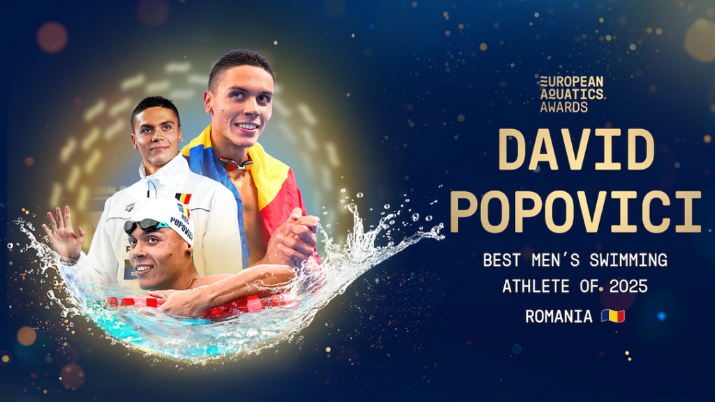 European Aquatics: Romania’s star athlete David Popovici voted best men’s swimmer of 2025