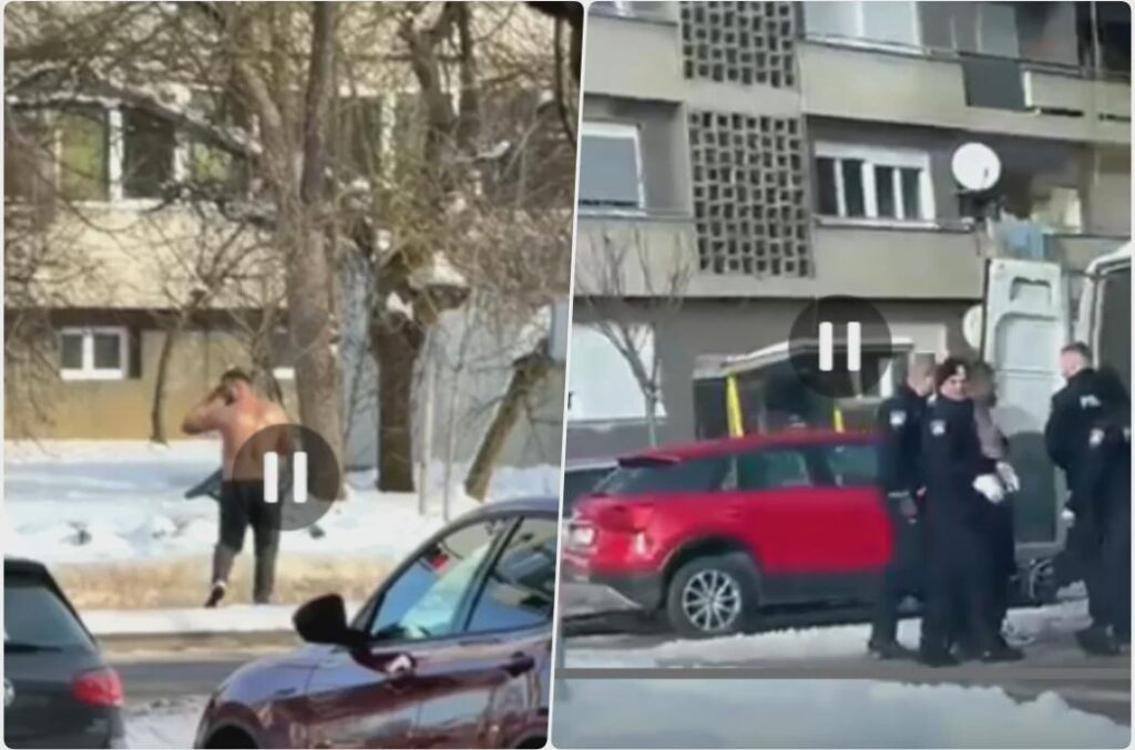 Goal to the dogs "armed" with a chair ran away from the police from the "green skyscraper" towards Rakovac - escaped during the procedure