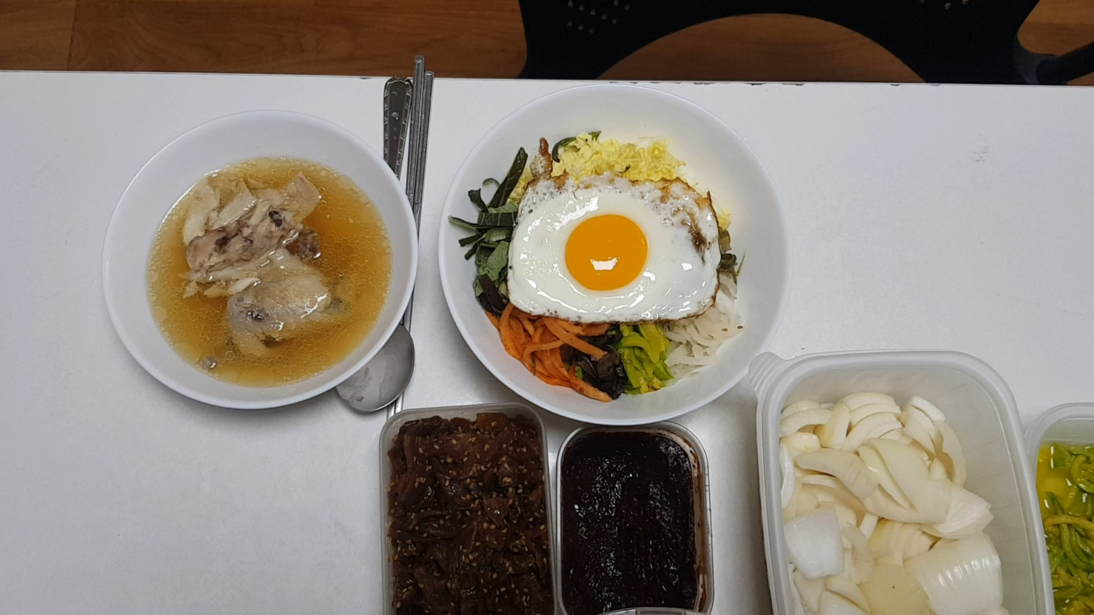 I made bibimbap at home