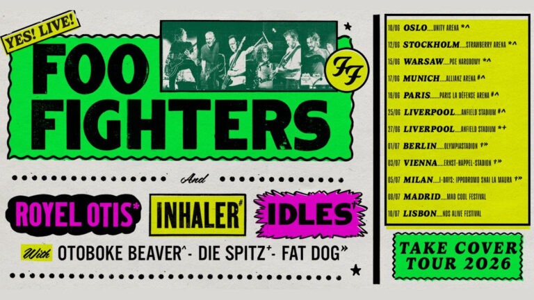 Foo Fighters Bring “Take Cover Tour” Across UK And Europe In 2026