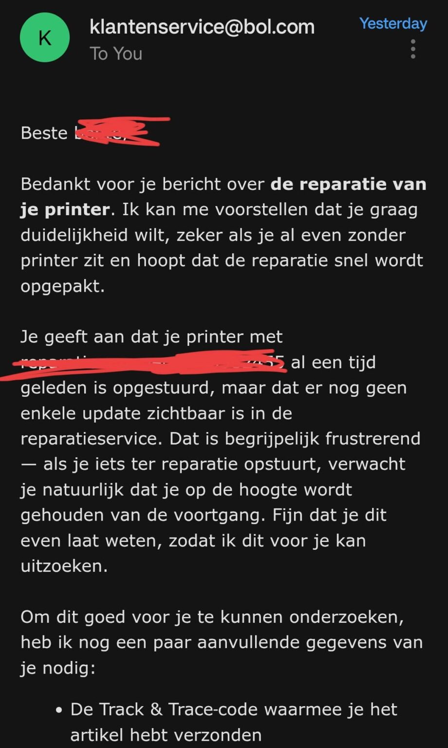 BolGPT customer service.