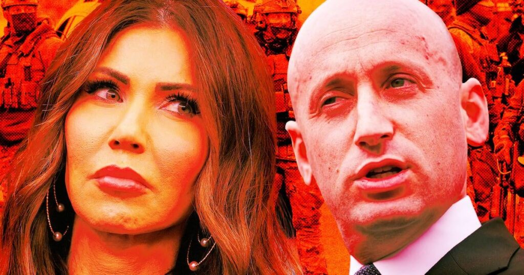 ICE Barbie Throws Stephen Miller Under the Bus to Save Her Job