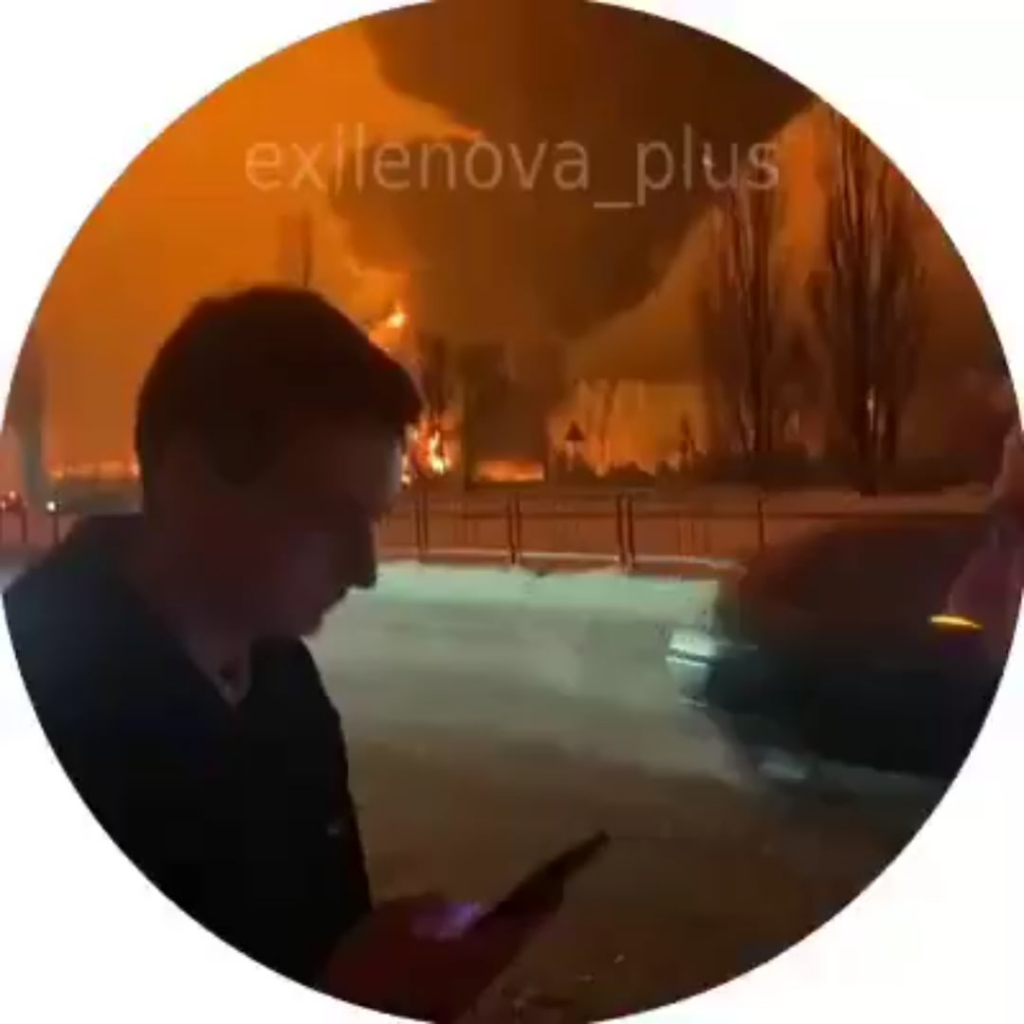 Belgorod oil depot has just been struck by Ukrainian drones