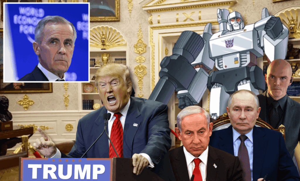 Carney uninvited to join Trump’s ‘Board Of Peace’ alongside Putin, Netanyahu, Lex Luthor, Megatron