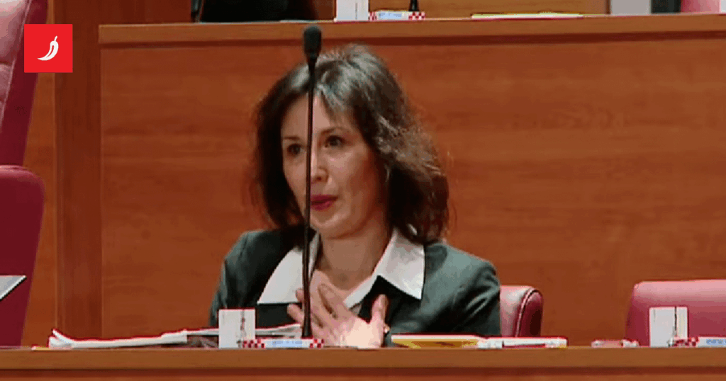 VIDEO Dalija Orešković was shocked by electricity in Parliament