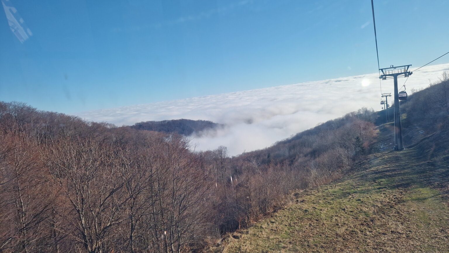 Today's view from Sljemen to Zagreb