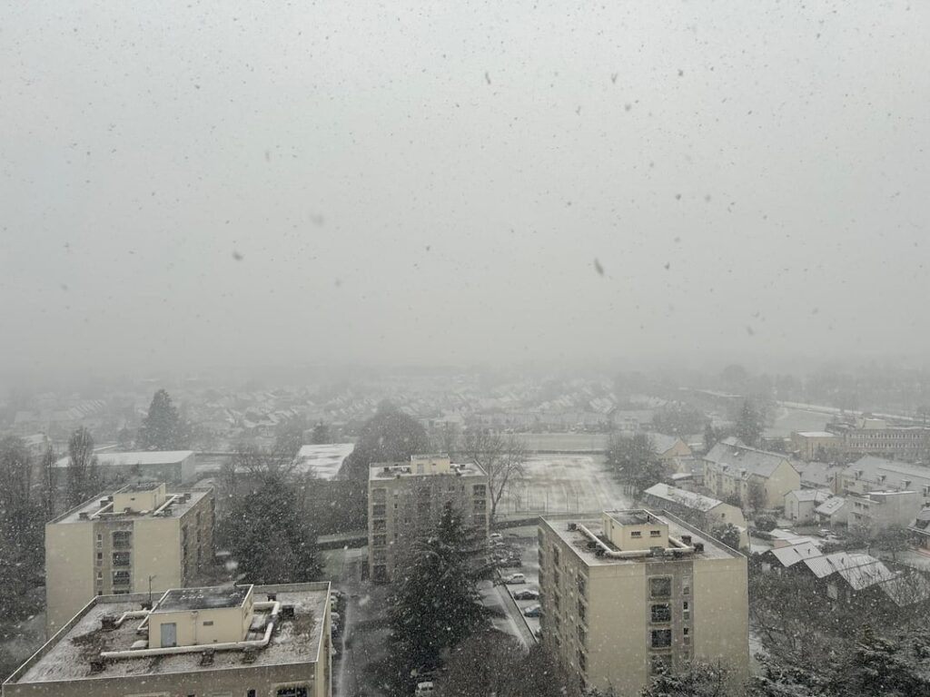 IT’S SNOWING GUYS! HE NEEEEEIGE!!!