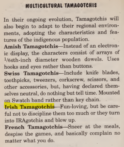I was reading an unofficial tamagotchi book from the 90s and wasn't expecting this