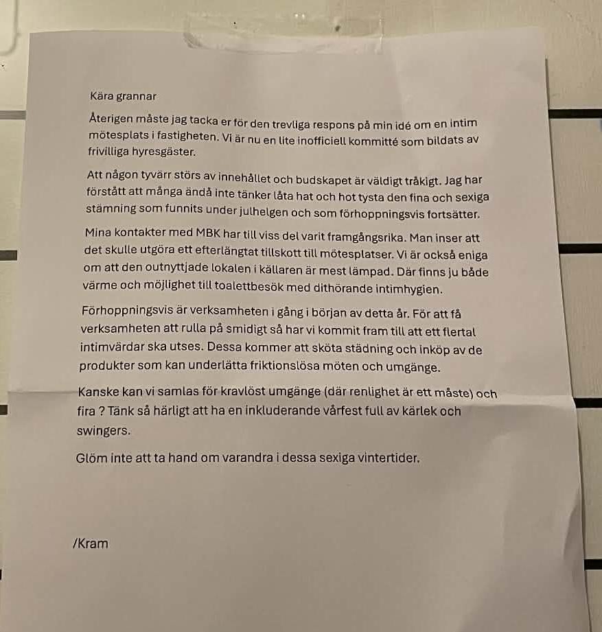 Angry note: the swinger version (or excited note in love-hating stairs)