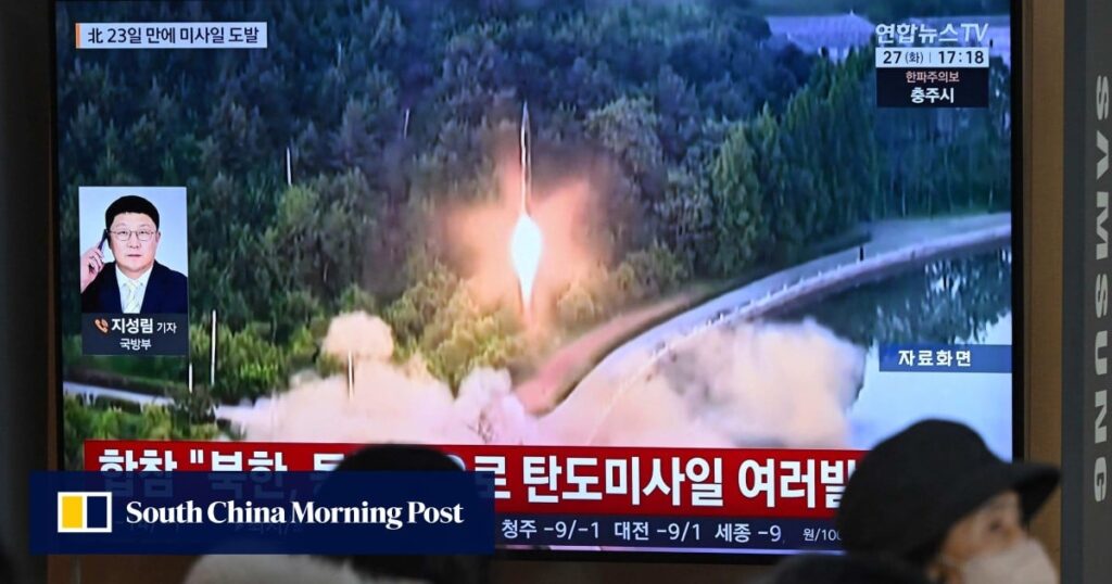 North Korea fires ballistic missiles as US signals defence shift