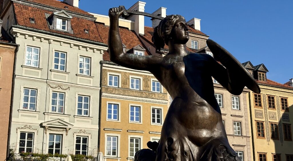 The Warsaw Mermaid, a symbol of the Polish capital.