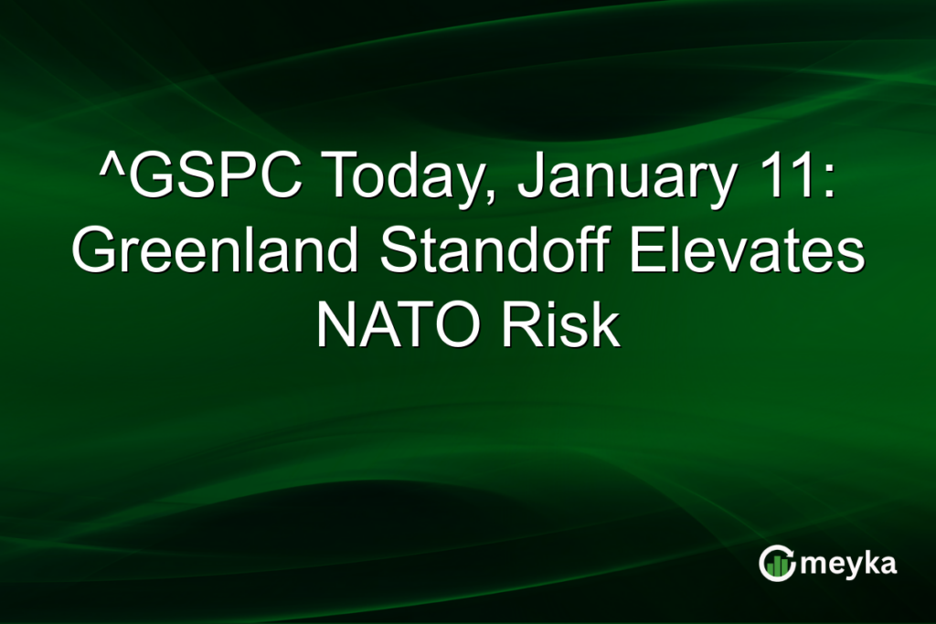 ^GSPC Today, January 11: Greenland Standoff Elevates NATO Risk ^GSPC Today, January 11: Greenland Standoff Elevates NATO Risk