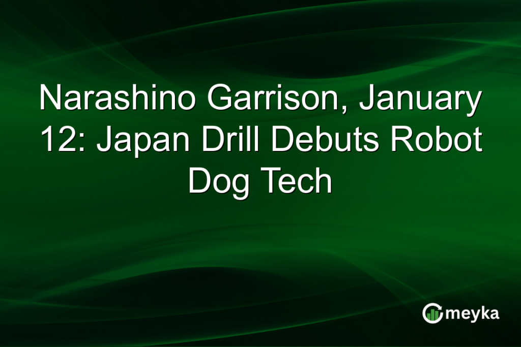Narashino Garrison, January 12: Japan Drill Debuts Robot Dog Tech