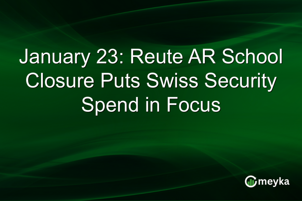 January 23: Reute AR School Closure Puts Swiss Security Spend in Focus