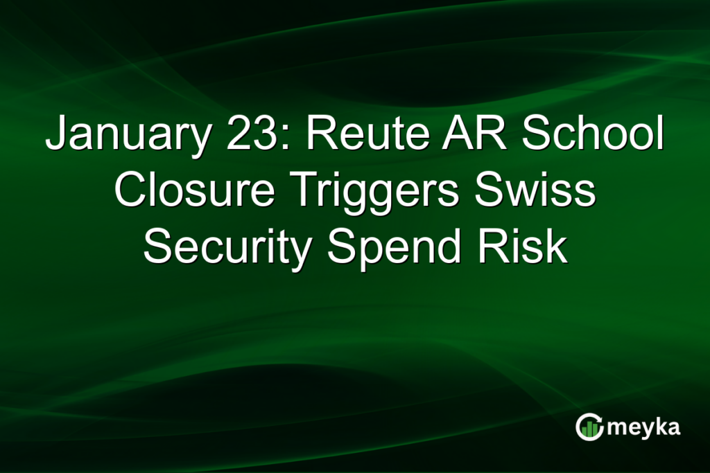 January 23: Reute AR School Closure Triggers Swiss Security Spend Risk