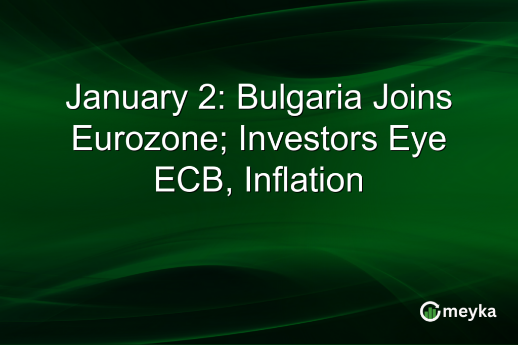 January 2: Bulgaria Joins Eurozone; Investors Eye ECB, Inflation