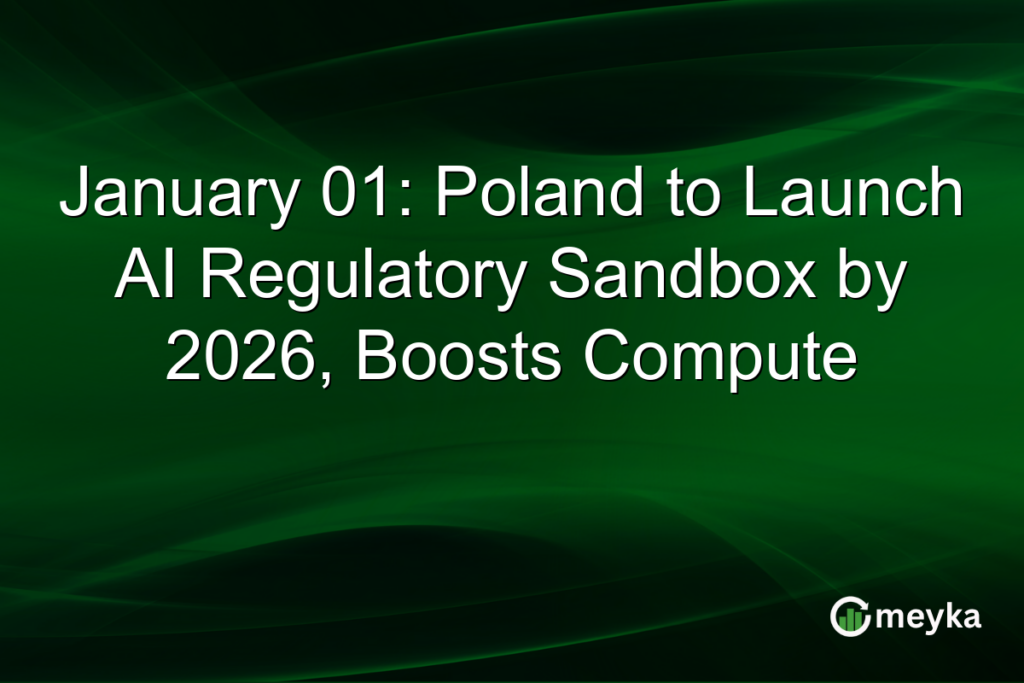 January 01: Poland to Launch AI Regulatory Sandbox by 2026, Boosts Compute