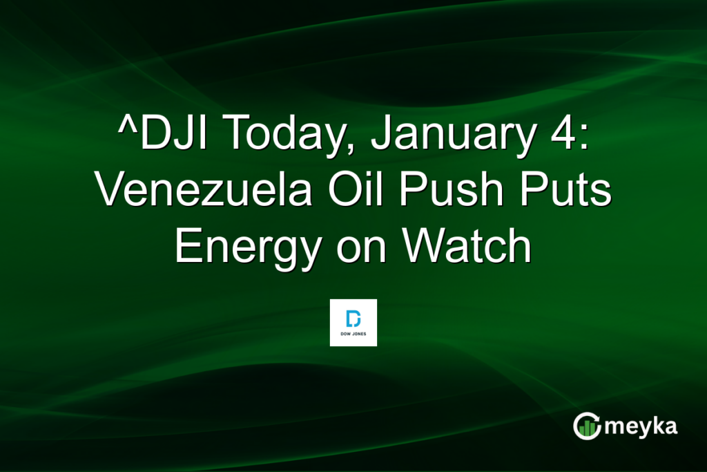 ^DJI Today, January 4: Venezuela Oil Push Puts Energy on Watch