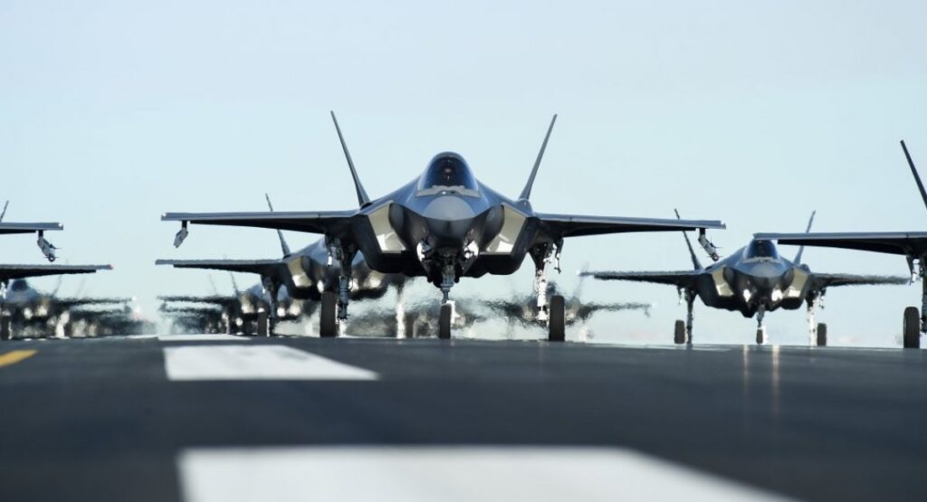Fifth-generation F-35 fighters / Photo credit: U.S. Departament of War