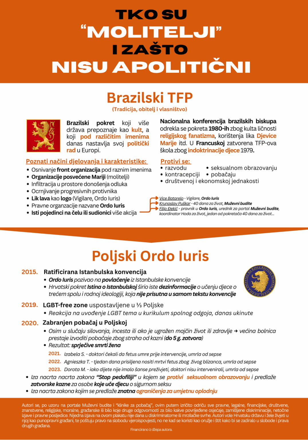 Info poster from Klečavac today