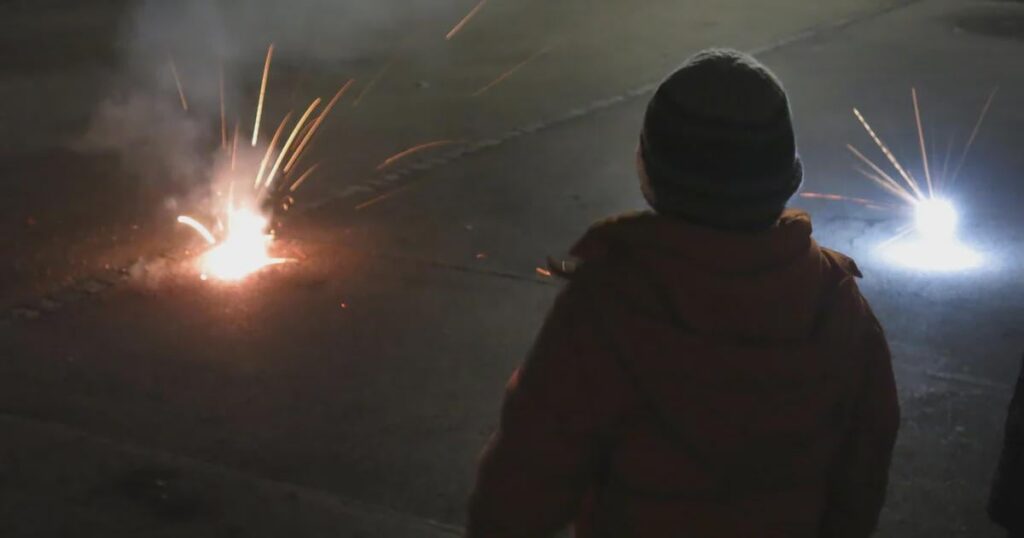 Deliberately damaged an apartment block with pyrotechnics