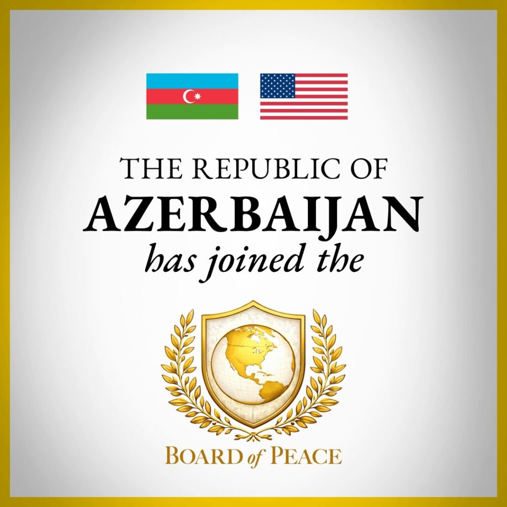 Board of Peace Charter welcomes Azerbaijan Board of Peace Charter welcomes Azerbaijan