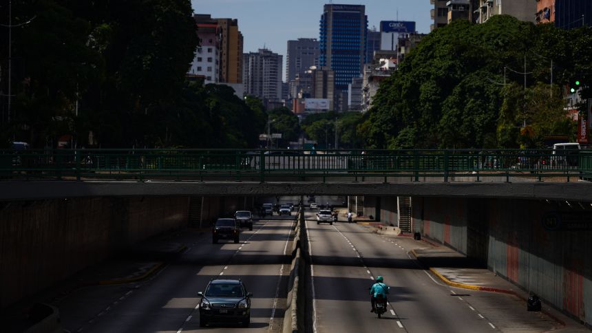 View of the Avenue Libertador in Caracas, Venezuela, on January 5, 2026.