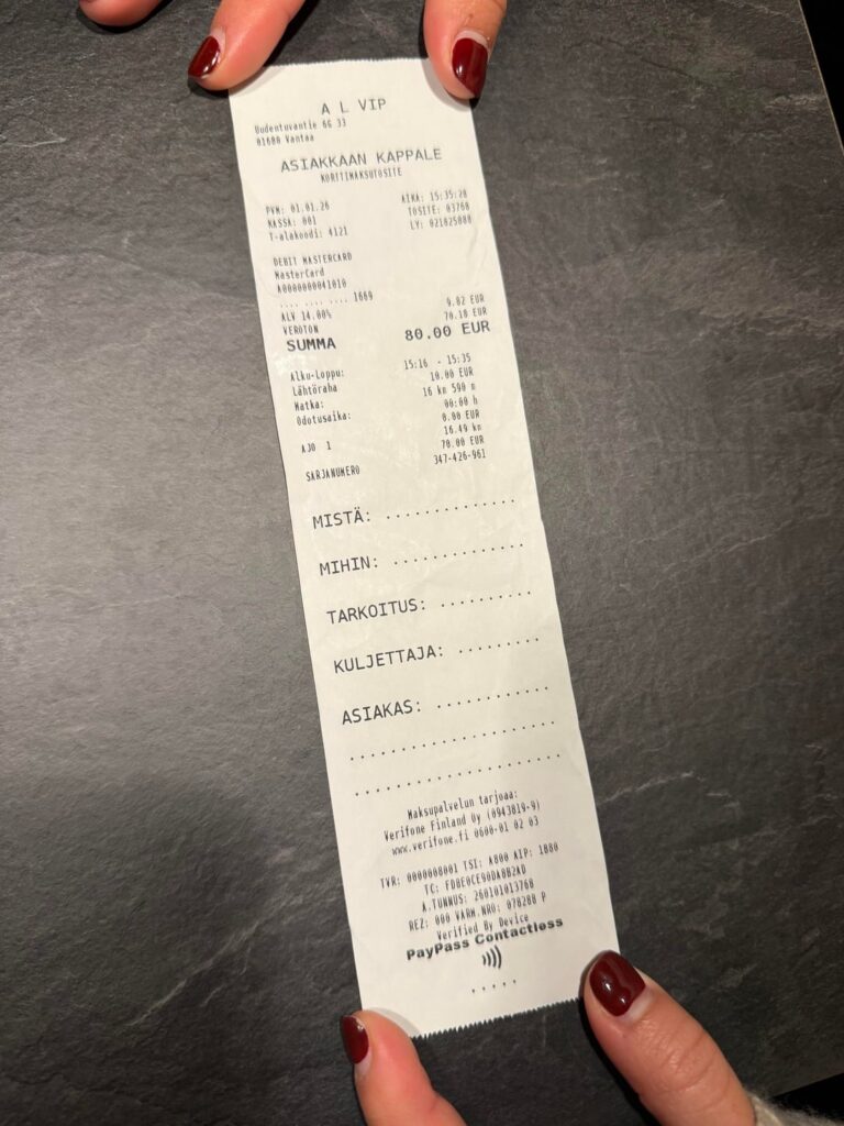 taxi ripoff on new year, 80€ for 16km