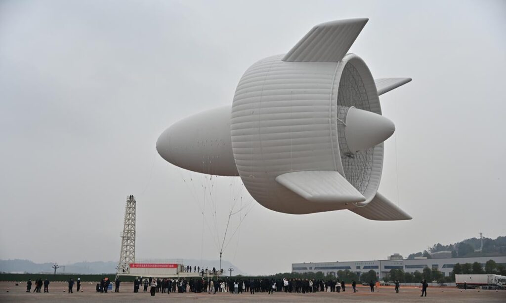 Chinese researchers are testing a 3MW helium-filled floating wind turbine that floats at a 2 kilometer altitude to reach stronger winds.
