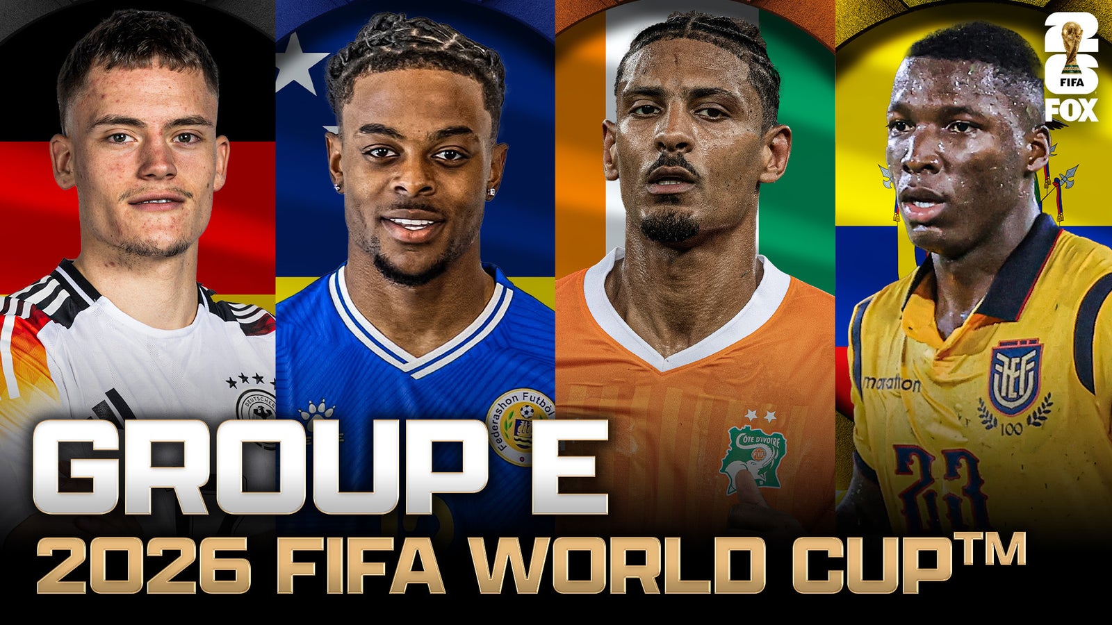 Group E: Germany, Curaçao, Côte d'Ivoire & Ecuador | 2026 FIFA World Cup Draw