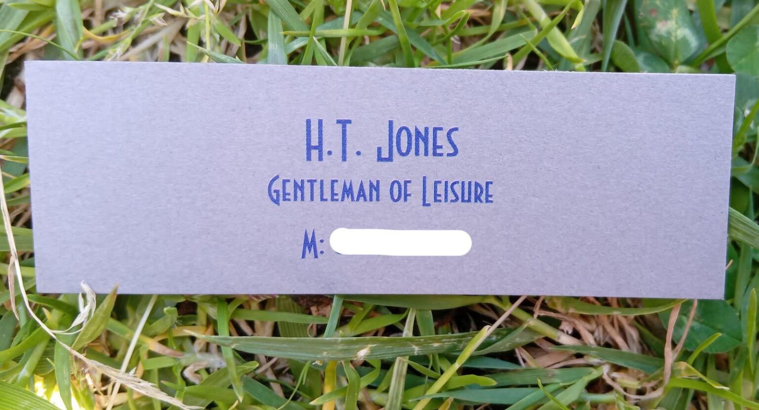 Boyfriend given this business card?