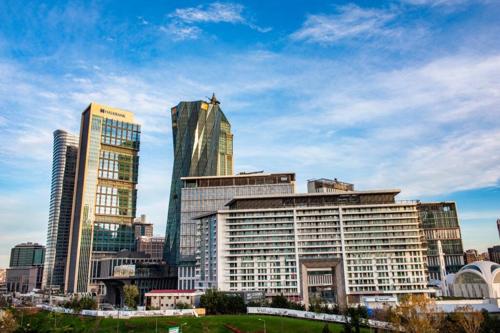 A view of Istanbul Financial Center, including headquarters of major Turkish banks, in Istanbul, Türkiye, December 2, 2023. (Adobe Stock Photo)
