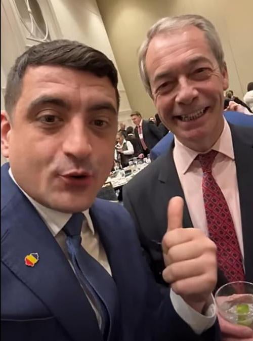 Reminder: Simion and his friend Nigel Farage, the one who made fun of Romanians for years and campaigned by denigrating them