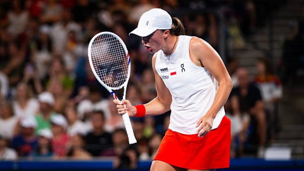 Iga Swiatek, in United Cup 2026. Photo: gettyimages