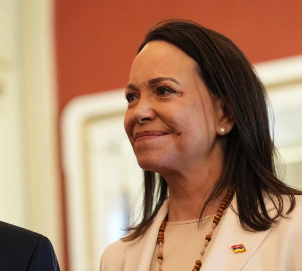 The face of someone realizing she gave her Nobel away for jack squat.