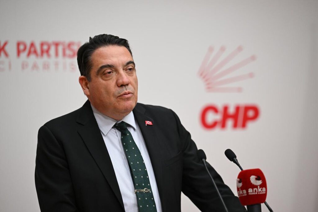 CHP Deputy Chaiperson Yanki Bagcioglu speaking at a press conference held at the partys headquarters in Ankara, Türkiye, December 12, 2025. (AA Photo)