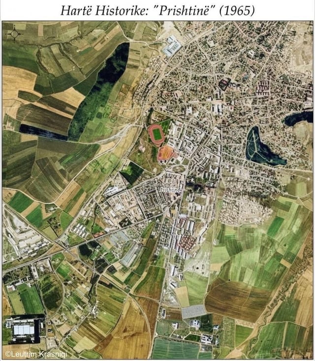 The transformation of Pristina 1965-2025