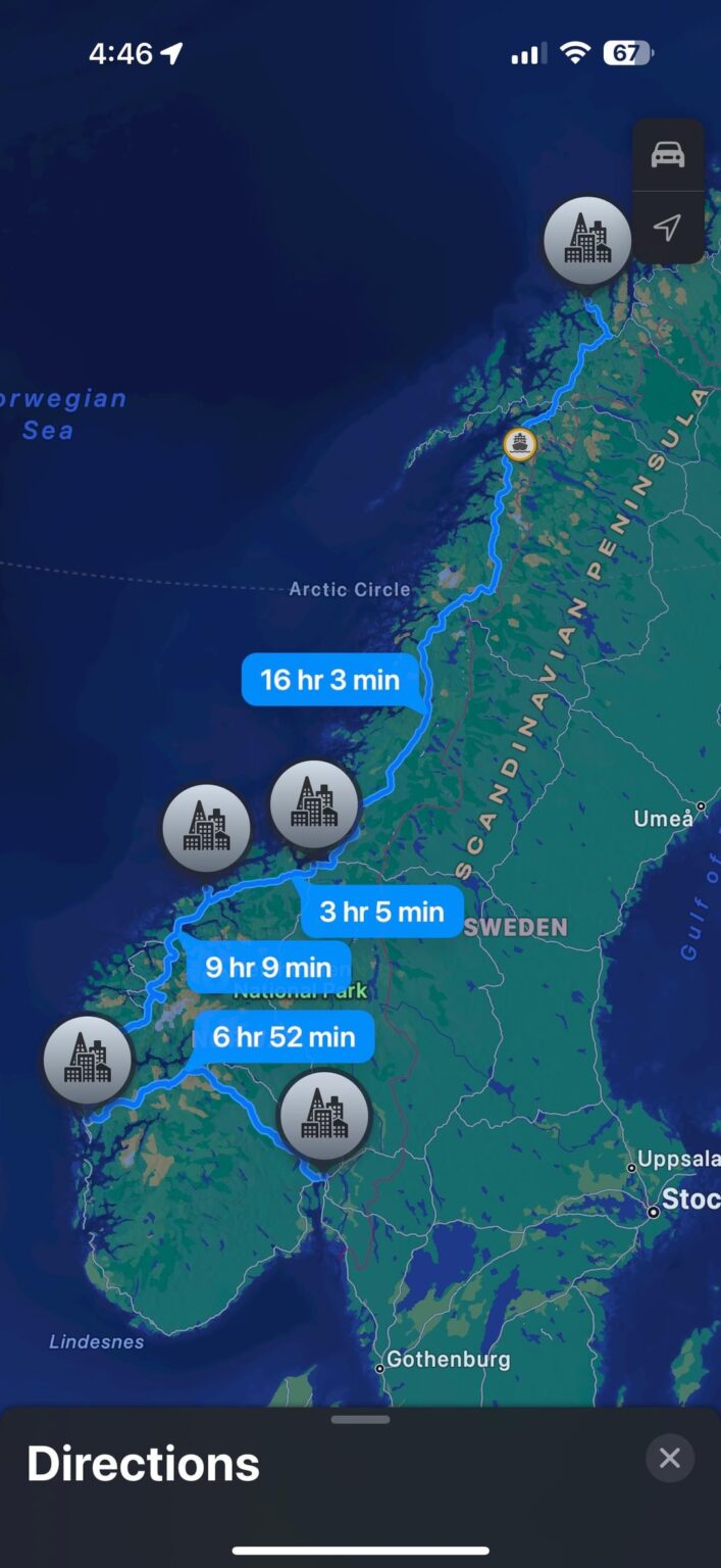 Backpacking from Tromsø to Oslo tips!
