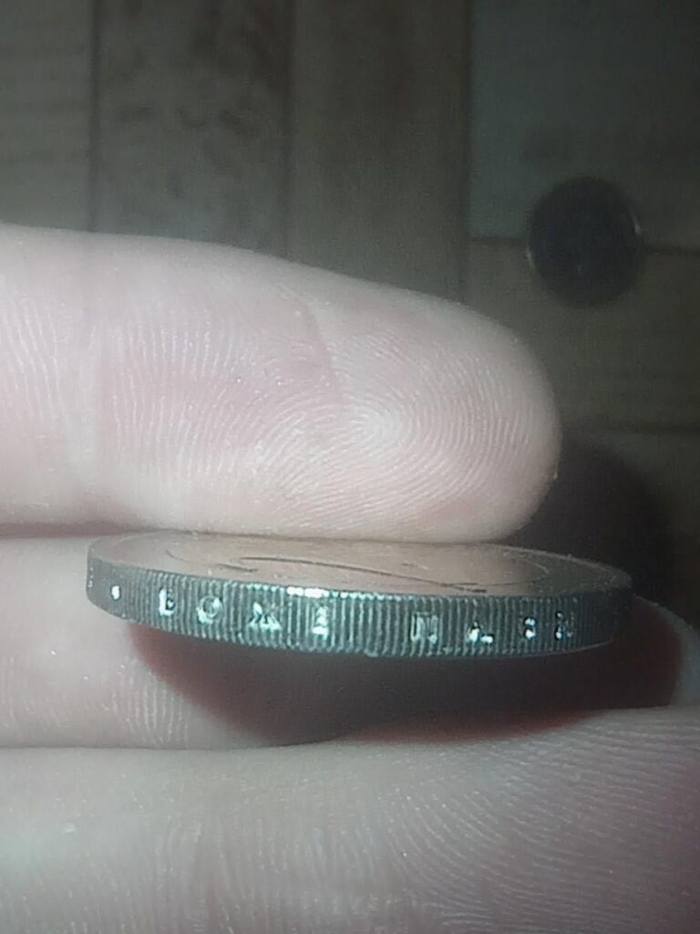 The inscription on 2 euros