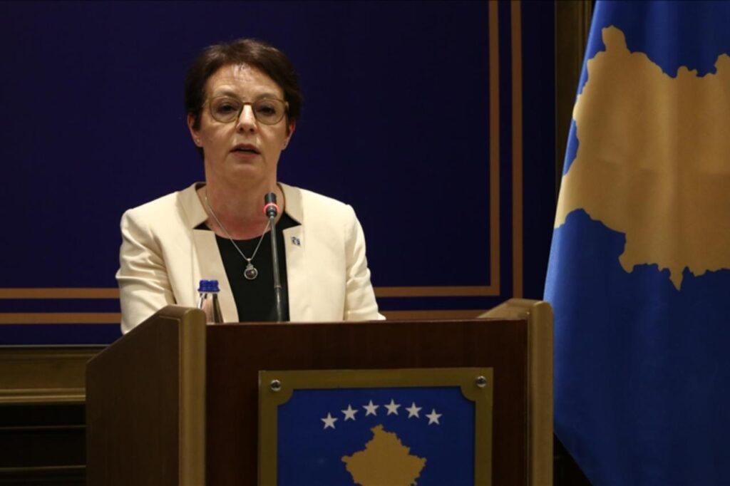 Photo shows Kosovo’s Foreign Minister Donika Gervalla-Schwarz, accessed on Jan. 6, 2026. (AA Photo)