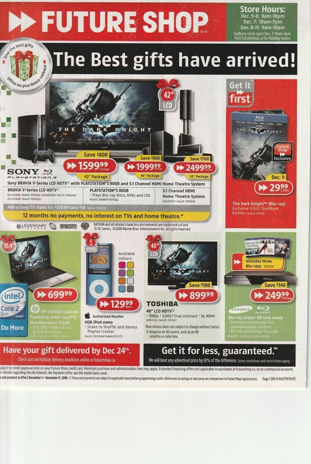 Wayback Playback - A Futureshop Flyer from Dec 2008