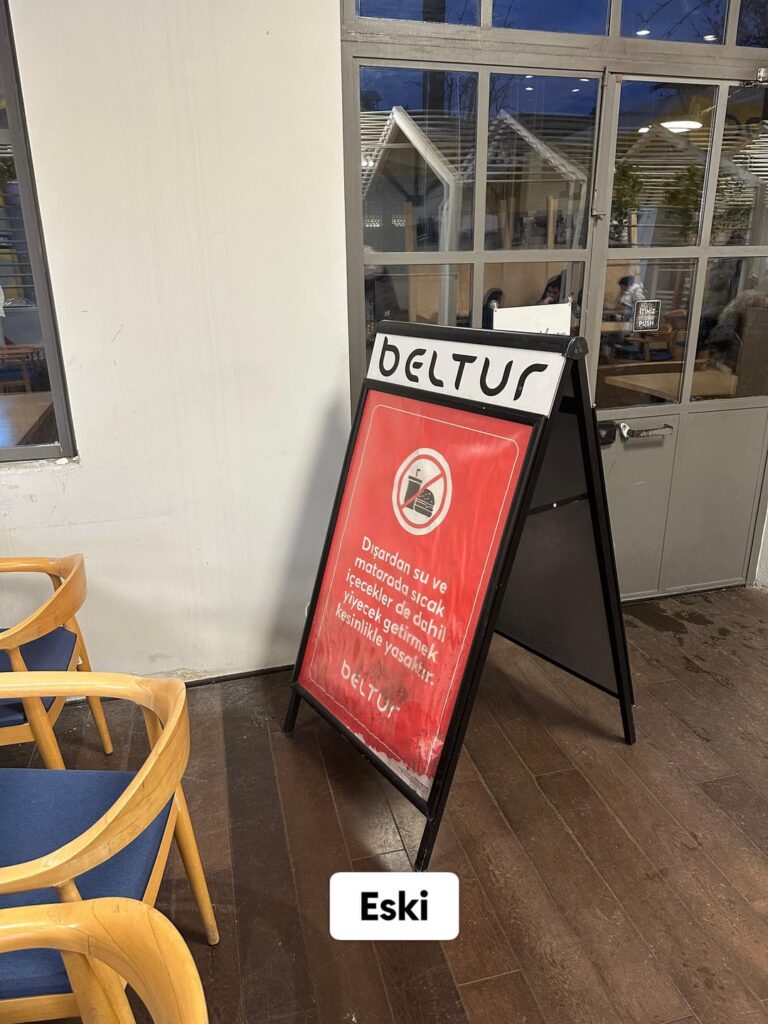 Beltur updated the food and beverage sign at Museum Gazhane
