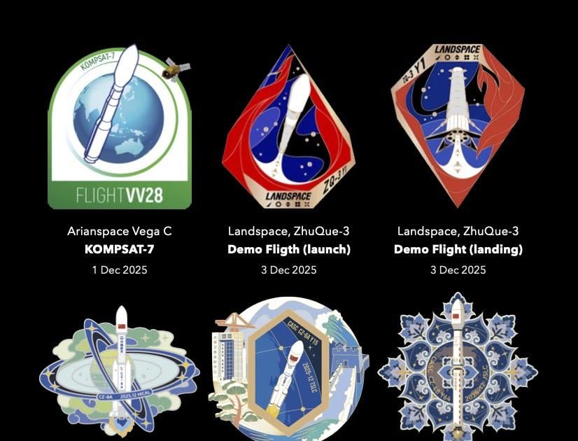 Highlighting December 2025 space mission patches, what is your favourite?