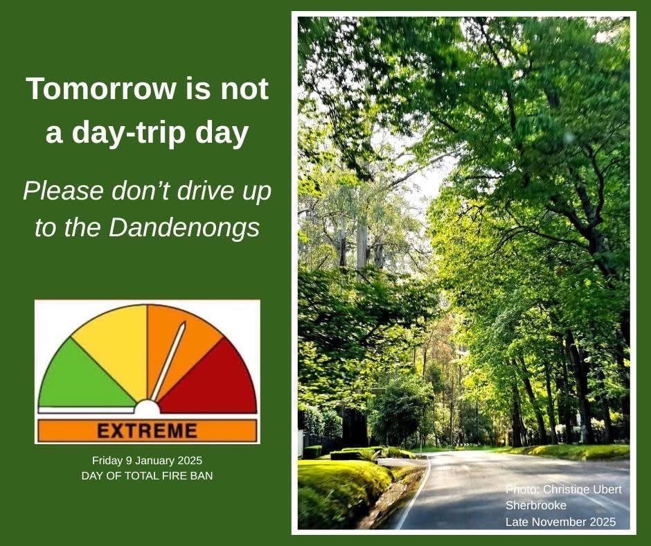 Please stay away from the hills tomorrow