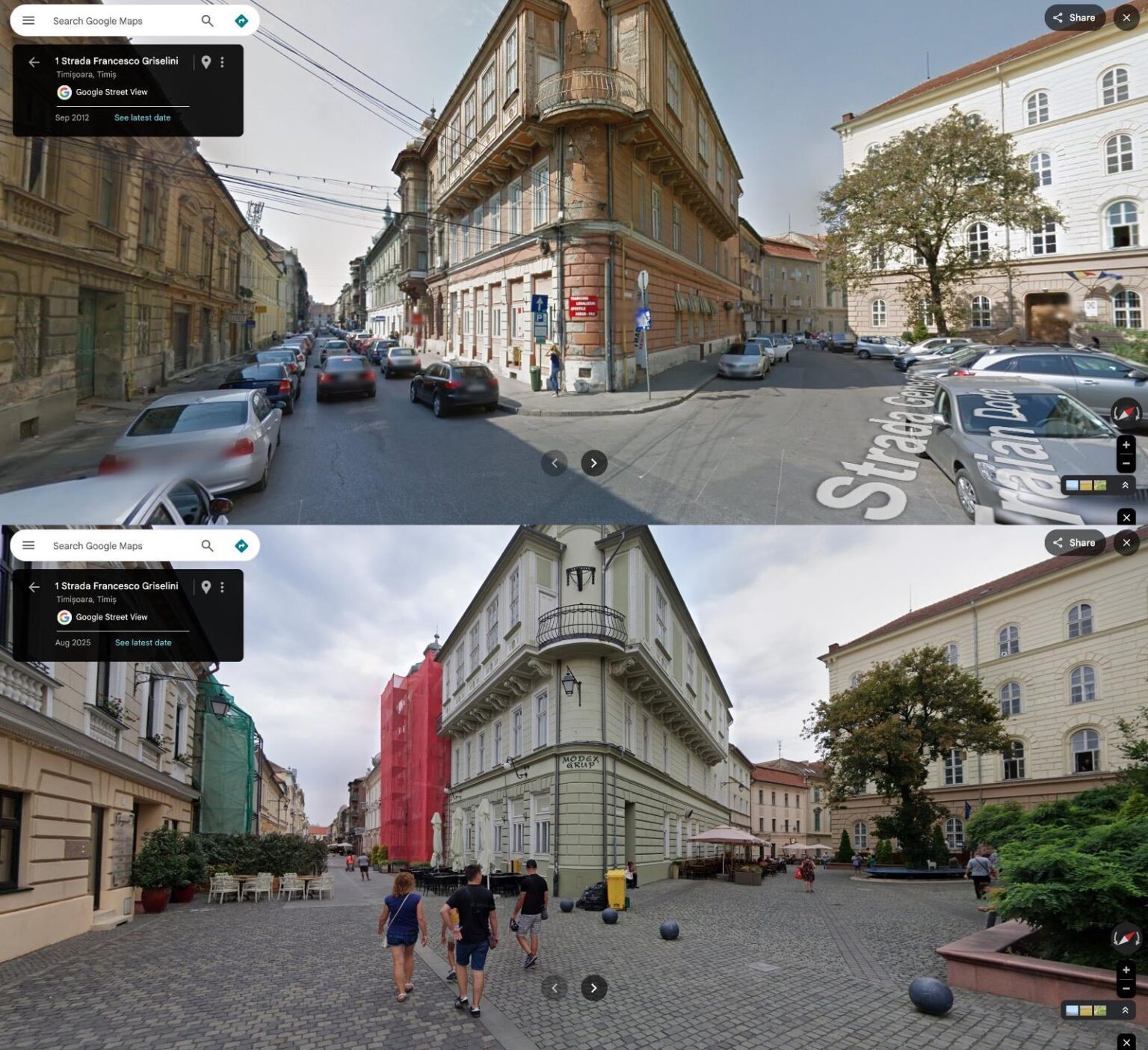 Timisoara, 2012 vs 2025