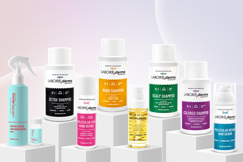 LABORIE derma advances patented, science-validated lipid bond technology for hair repair LABORIE derma advances patented, science-validated lipid bond technology for hair repair