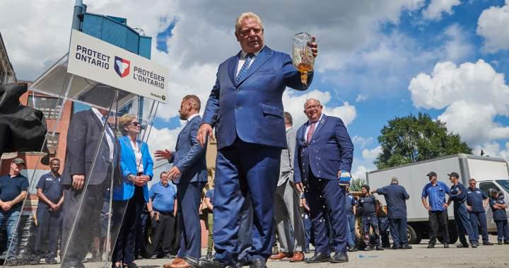‘Stock up’: Ford confirms he will remove Crown Royal from LCBO next month