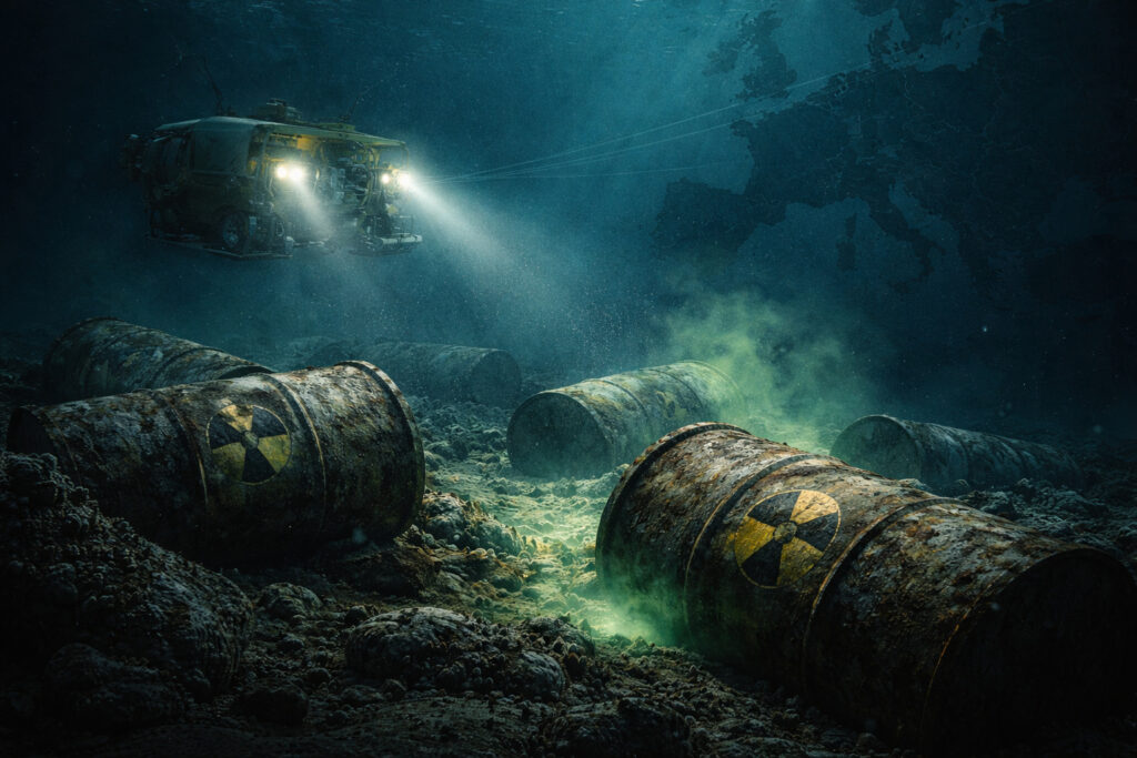 Between the 1950s and 1980s, France, the United Kingdom, Belgium, the Netherlands, Germany, and Switzerland dumped thousands of barrels of radioactive waste into the Atlantic, and only now are scientists beginning to map this submerged nuclear waste.