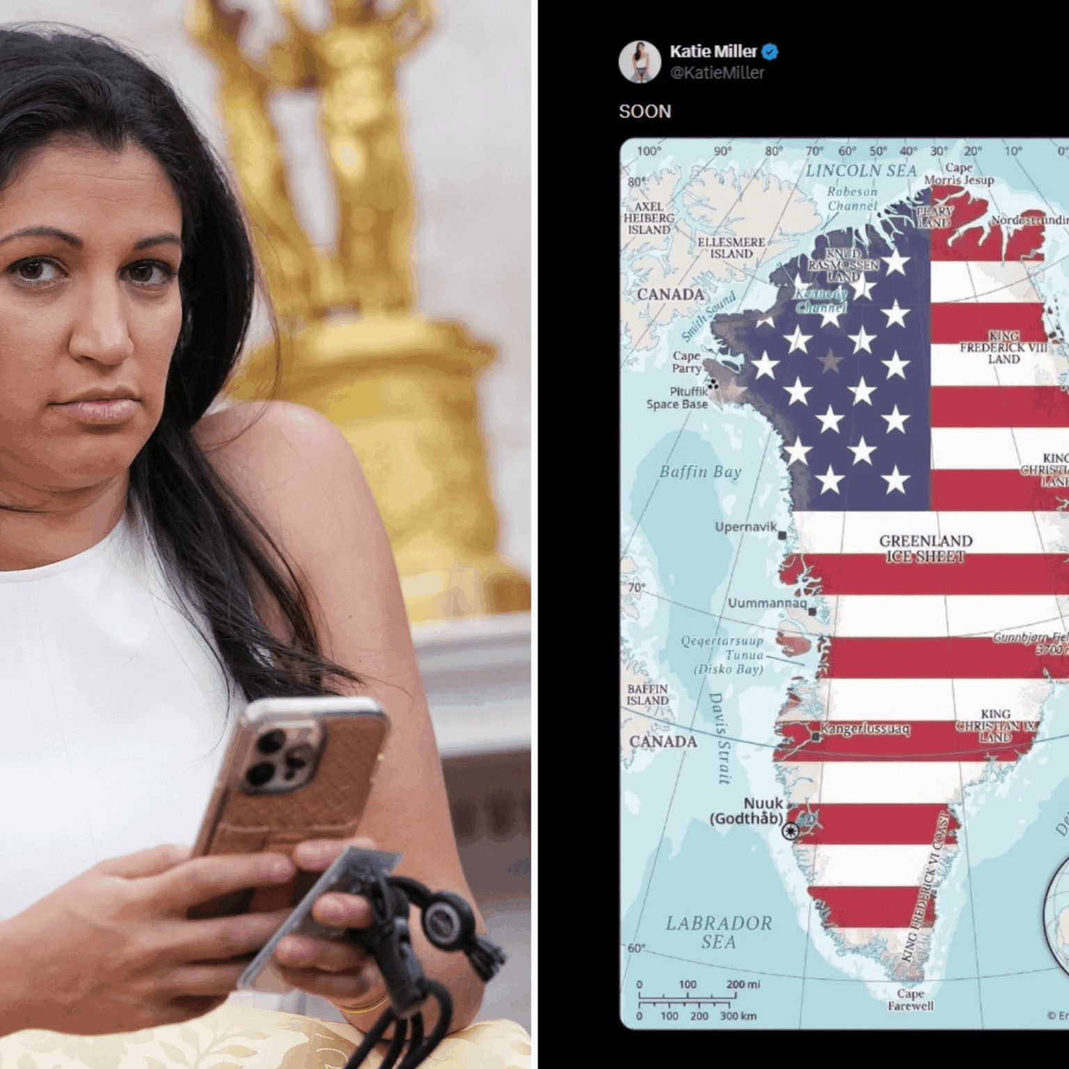 “We expect respect for the territorial integrity” of Greenland: Denmark’s anger after a tweet from the wife of a Trump advisor